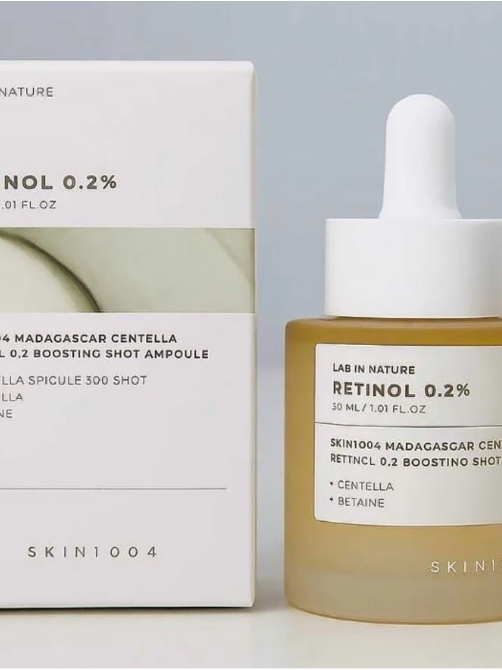 SKIN1004 Madagascar Centella Retinol 0.2 Boosting Shot Ampoule 30ml NEW